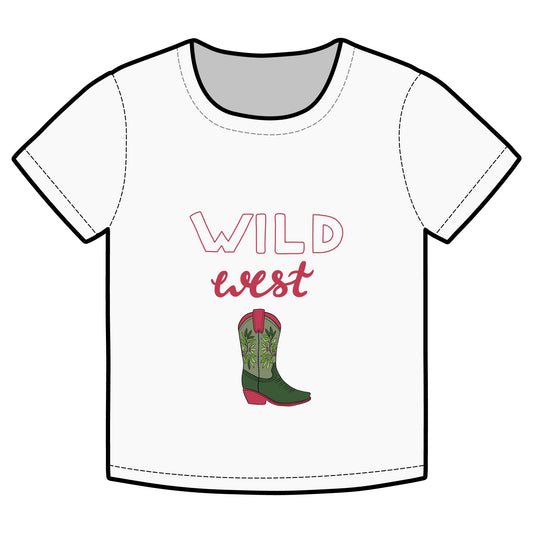 Wild West Kids Tee - Cowgirl Shirt for Kids