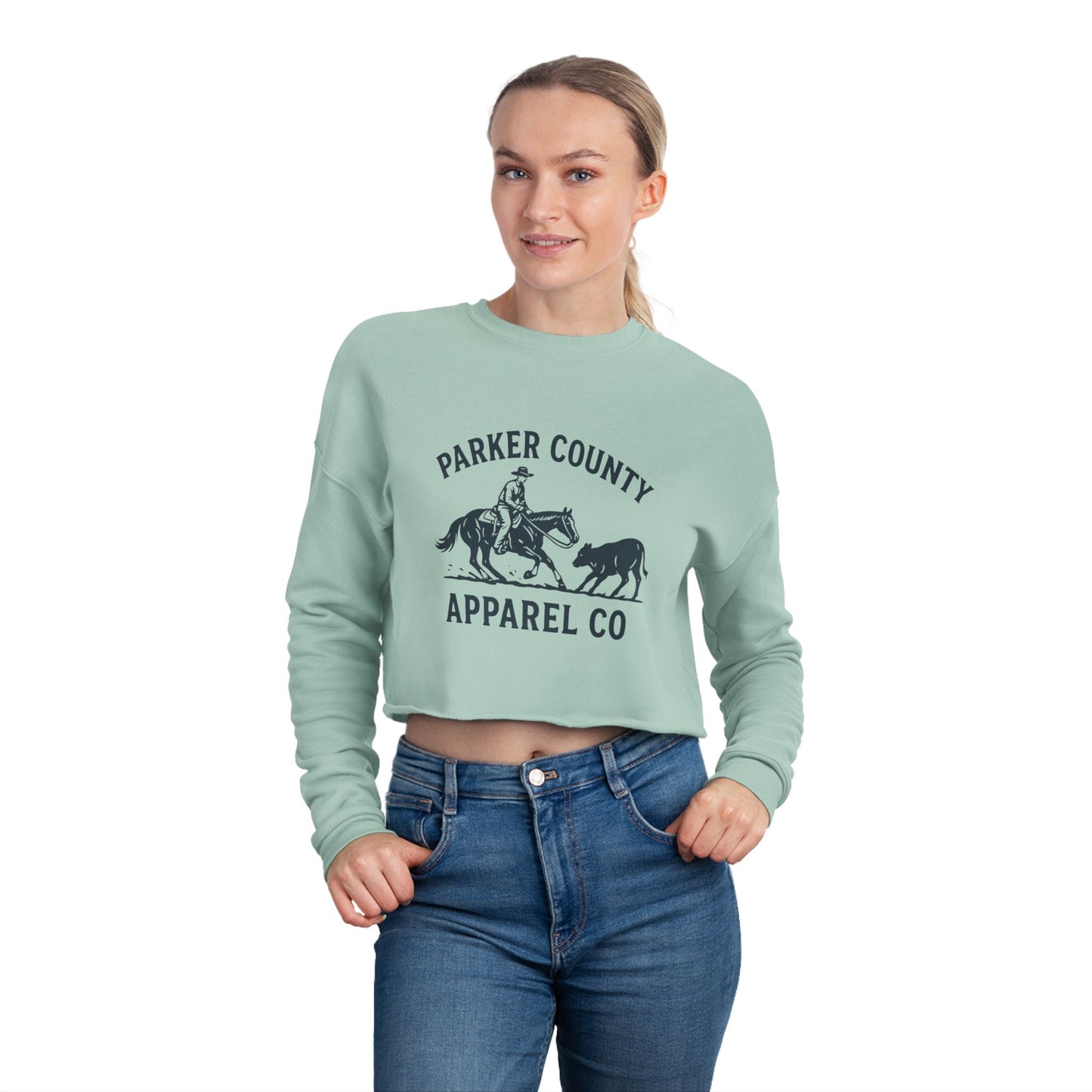 Parker County Cuttin' Horse Cropped Sweatshirt