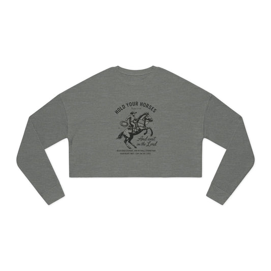 Hold Your Horses Cropped Sweatshirt