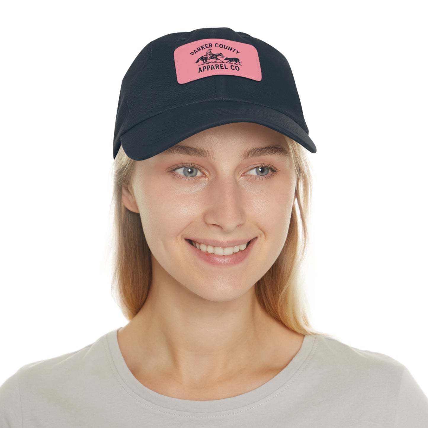 Women's Cap with Pink Patch Logo