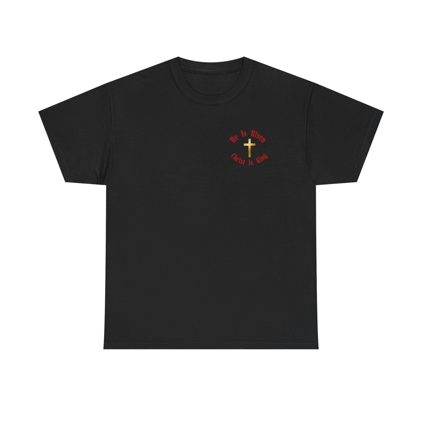Christian Cross T‑Shirt — "Christ Is King" Graphic Tee