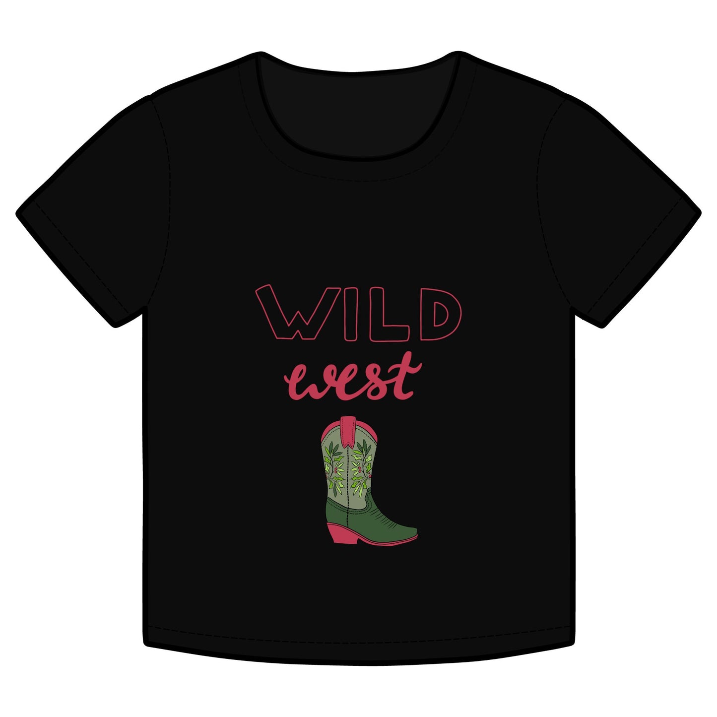 Wild West Kids Tee - Cowgirl Shirt for Kids