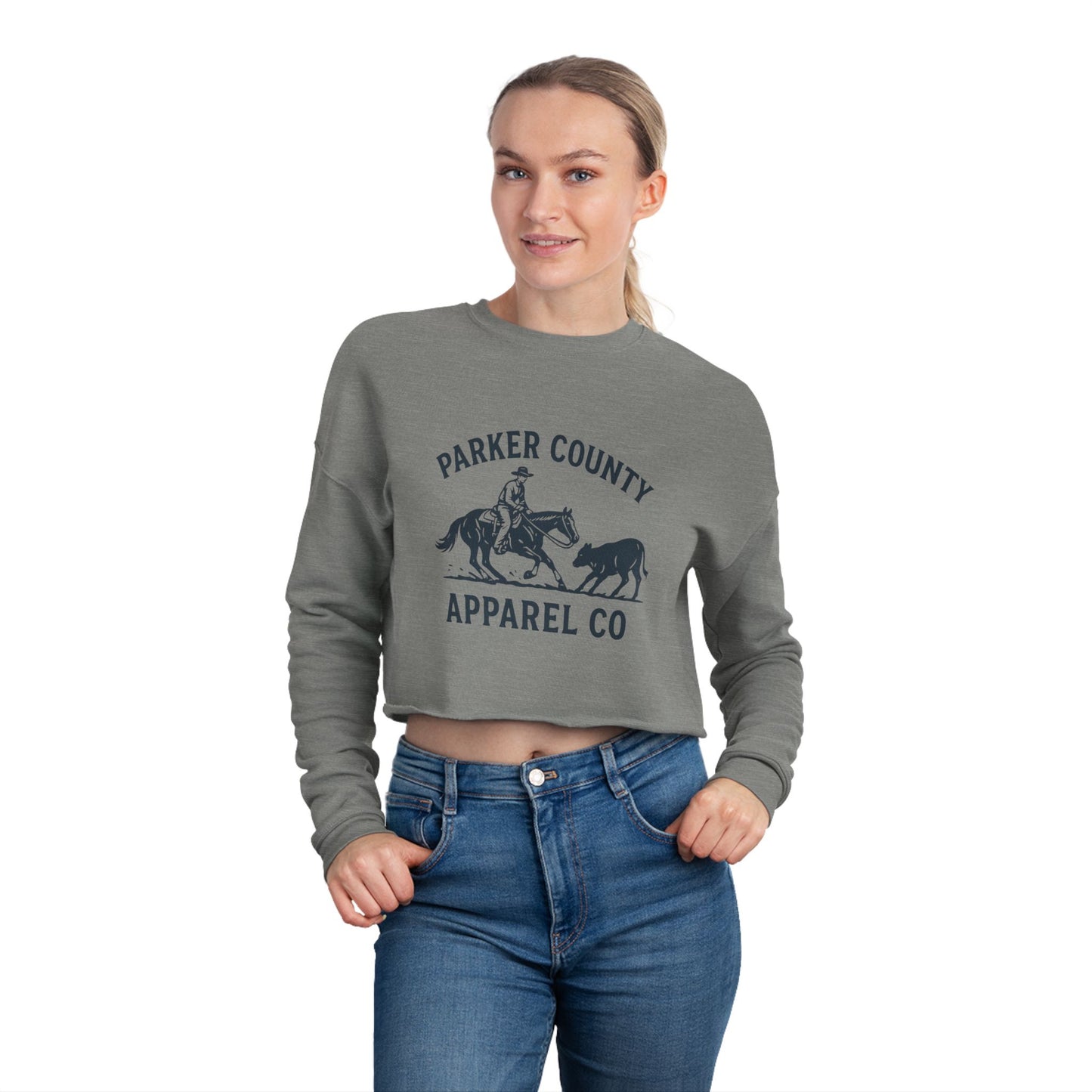 Parker County Cuttin' Horse Cropped Sweatshirt