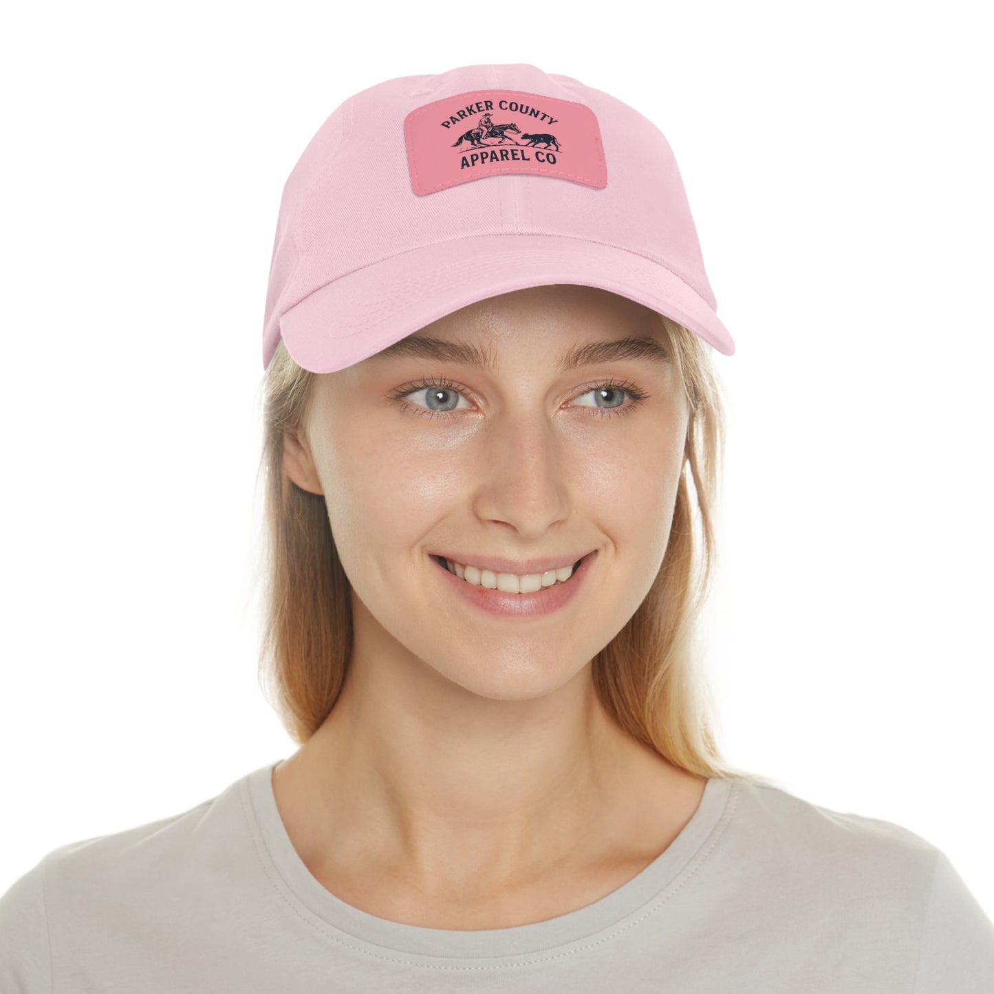 Women's Cap with Pink Patch Logo