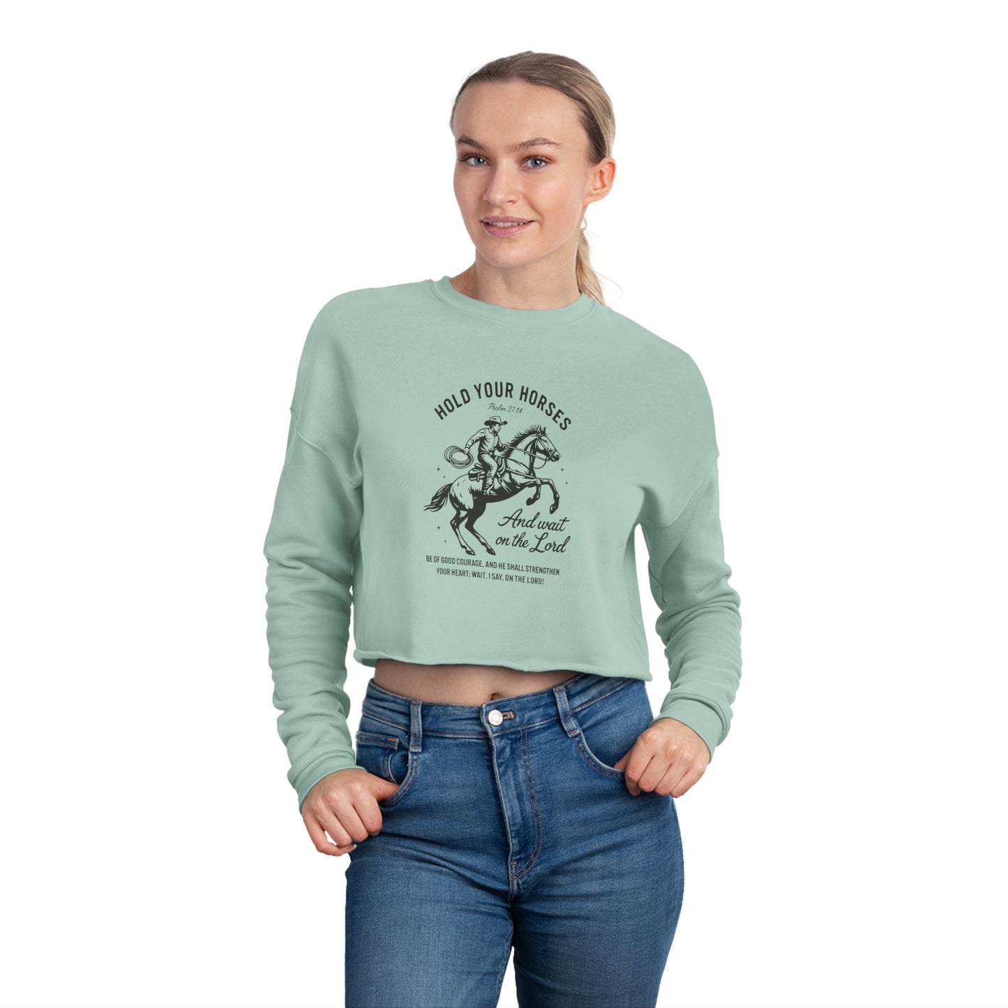 Hold Your Horses Cropped Sweatshirt