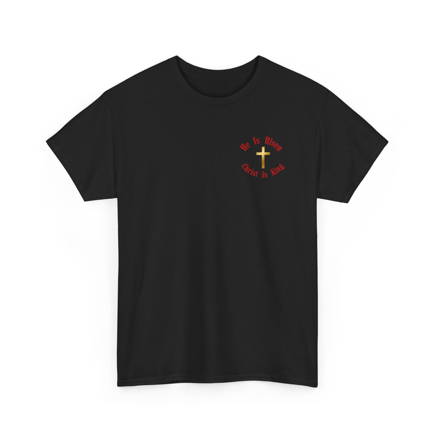 Christian Cross T‑Shirt — "Christ Is King" Graphic Tee