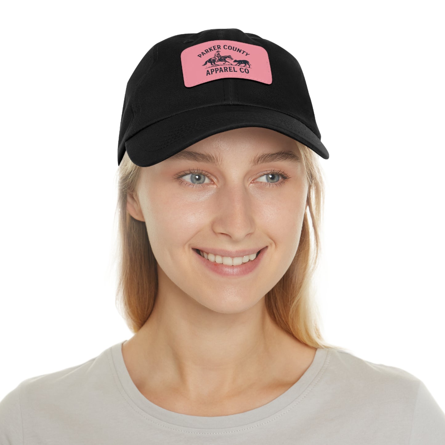 Women's Cap with Pink Patch Logo