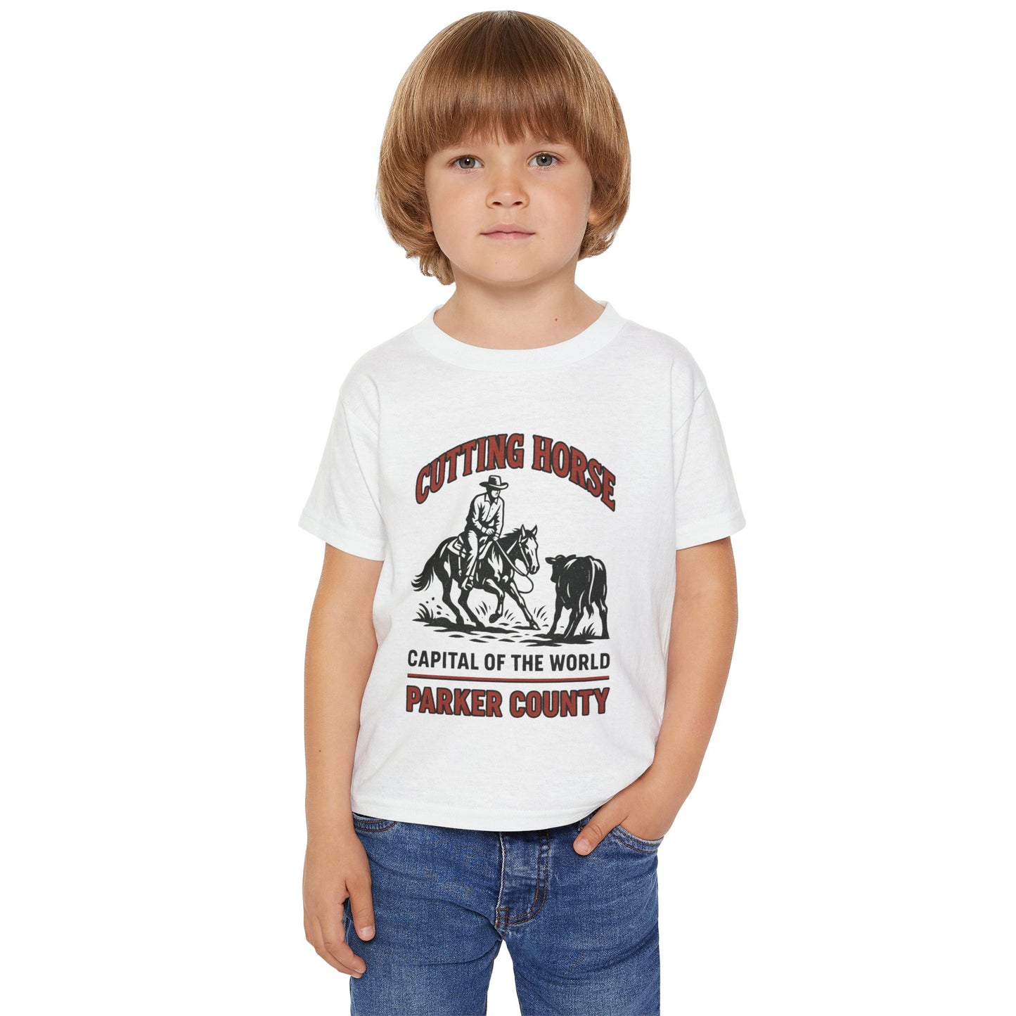 Toddler T-Shirt with Cutting Horse