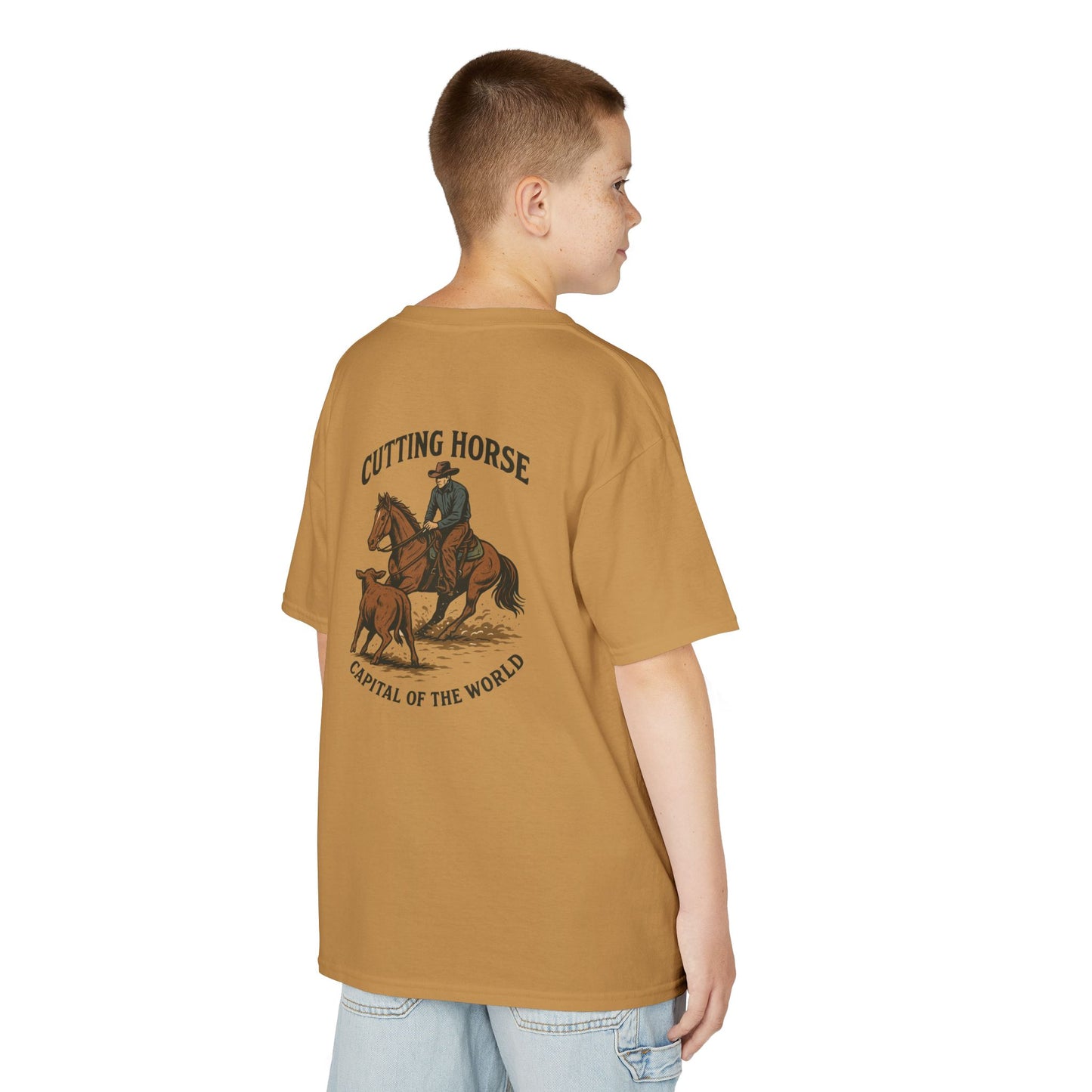 Kids Cutting Horse T-Shirt