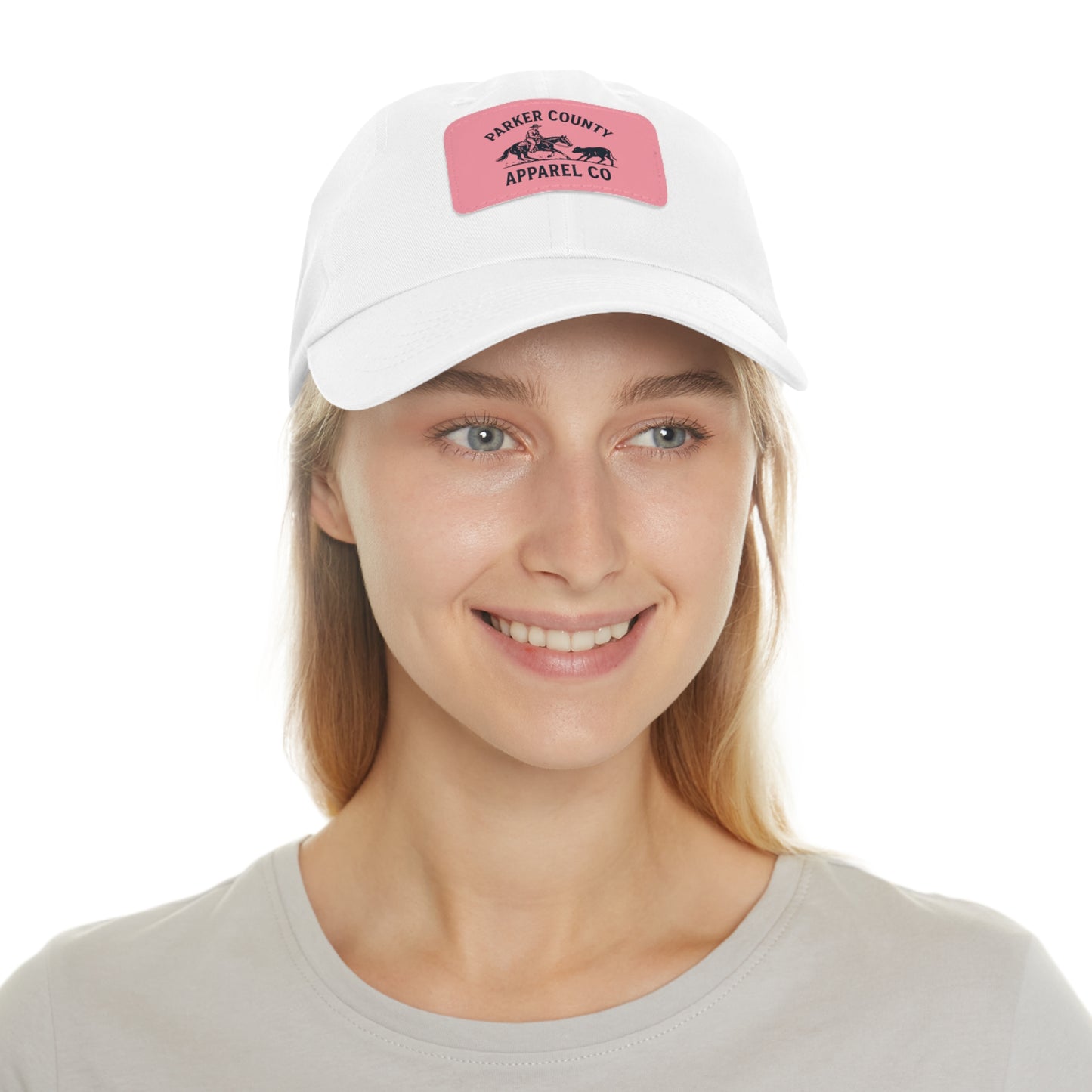 Women's Cap with Pink Patch Logo